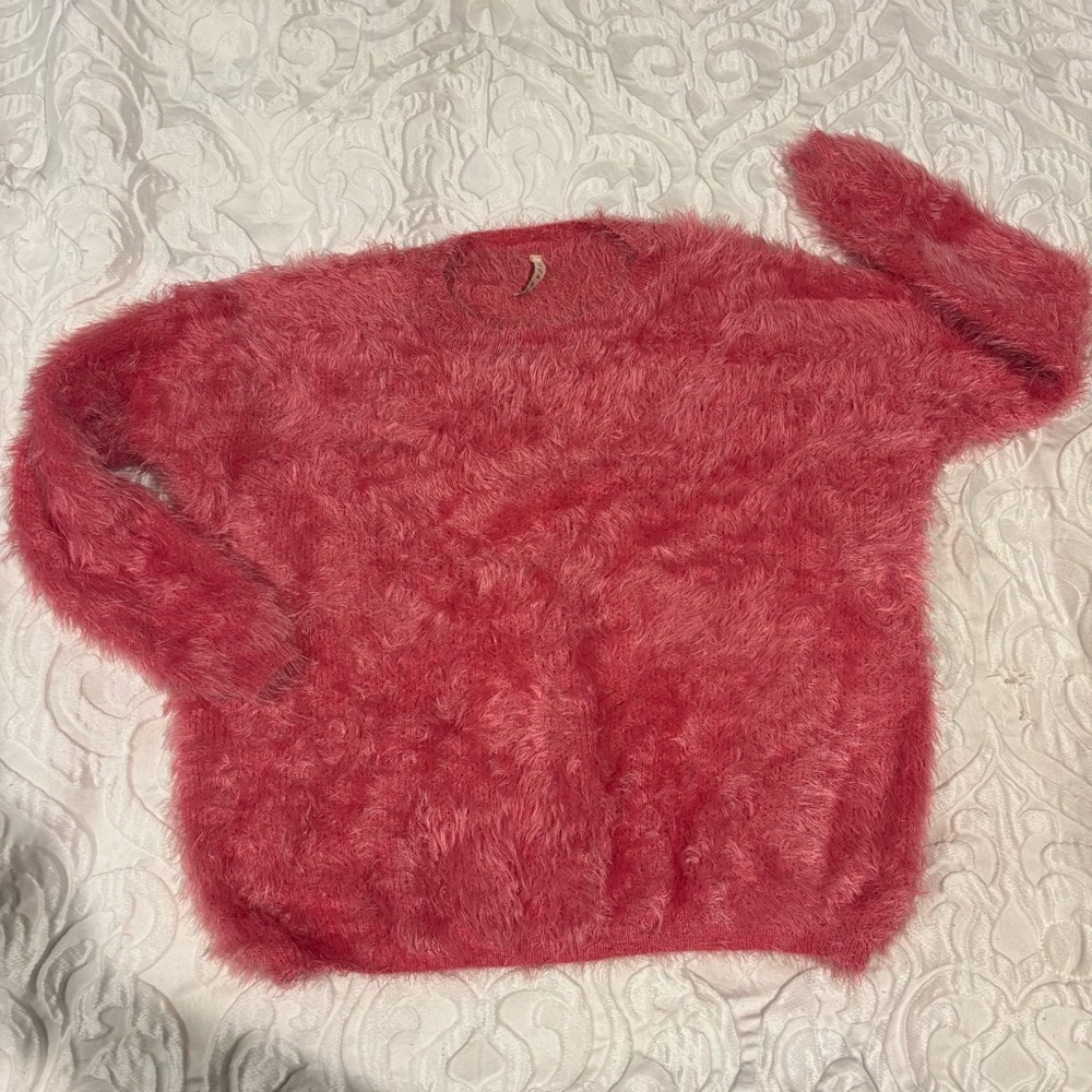 RAGA Fuzzy Pink Knit Sweater